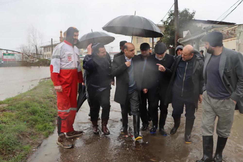 تخلیه اضطراری ساکنین منازل مسکونی حاشیه رودخانه در پیربازار/ رشت رکورددار بارش کشور در ۲۴ ساعت گذشته